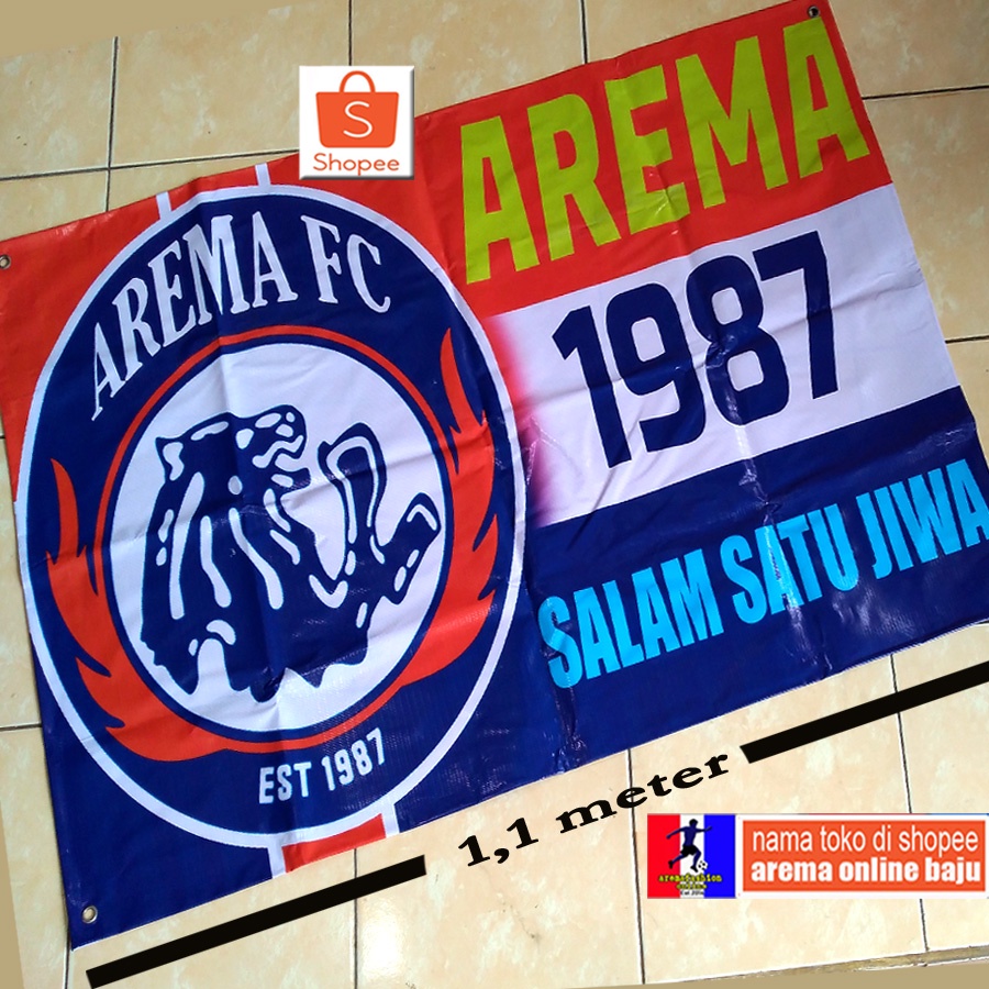 BENDERA AREMA HIASAN DINDING 03 - AREMA ONLINE BAJU