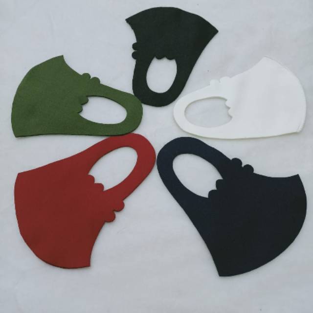 masker anak anak scuba polos warna warni