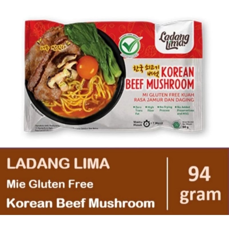

Ladang Lima Mie Gluten Free Korean Beef Mushroom - Mie Gluten Free
