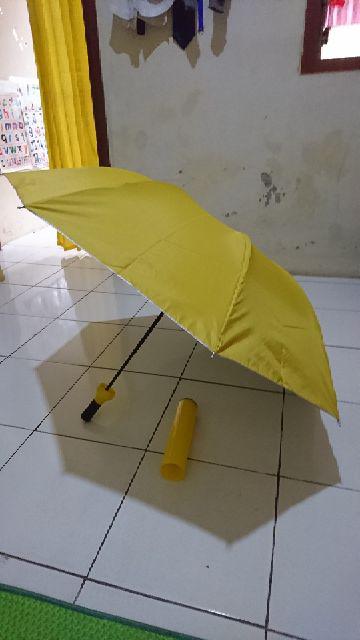 Payung Lipat Polos Model Botol Anti Uva Anti Hujan  F154