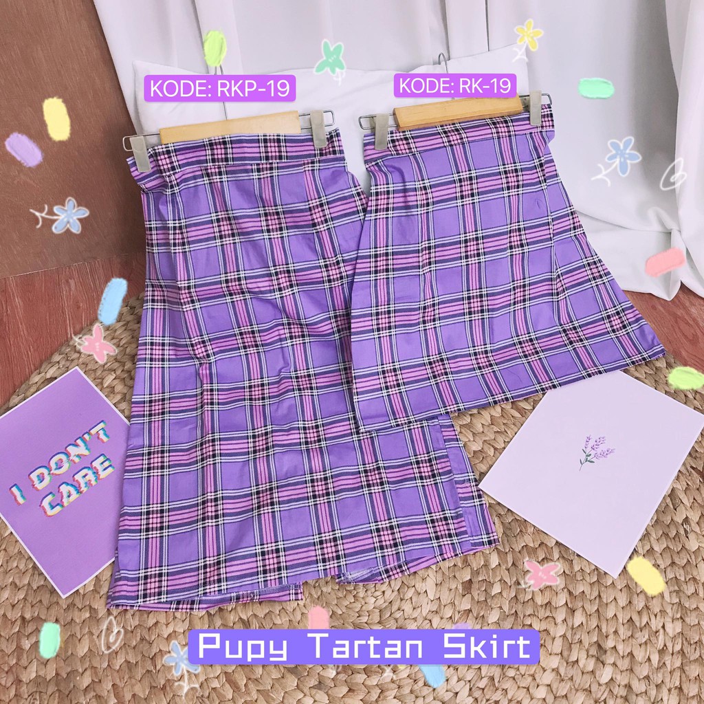 MAJOMER ® | PUPY TARTAN SKIRT - ROK WANITA-2