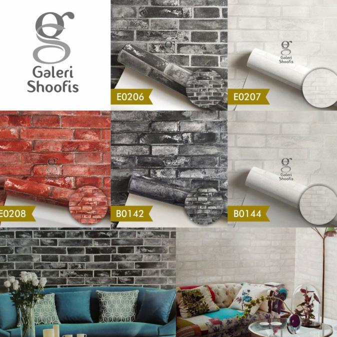 Promo Wallpaper Dinding Vinyl Premium Bata Rona E0206 E0207 E0208 B014 Layyorra_Store