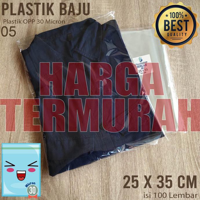 

Open Ds] 25X35 Cm Plastik Opp Seal Tebal 30 Micron (0,5) Plastik Tebal