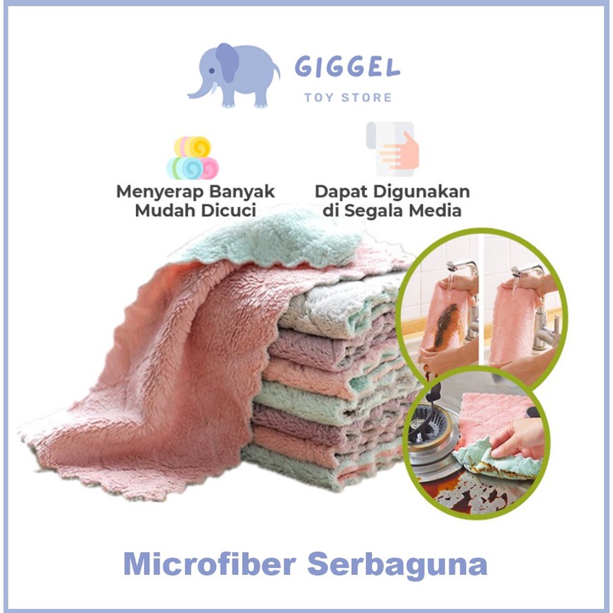 [ Giggel ] KAIN LAP DAPUR / KAIN LAP MAINAN / KAIN LAP MICROFIBER / KAIN LAP MAINAN / KAIN LAP SERBAGUNA