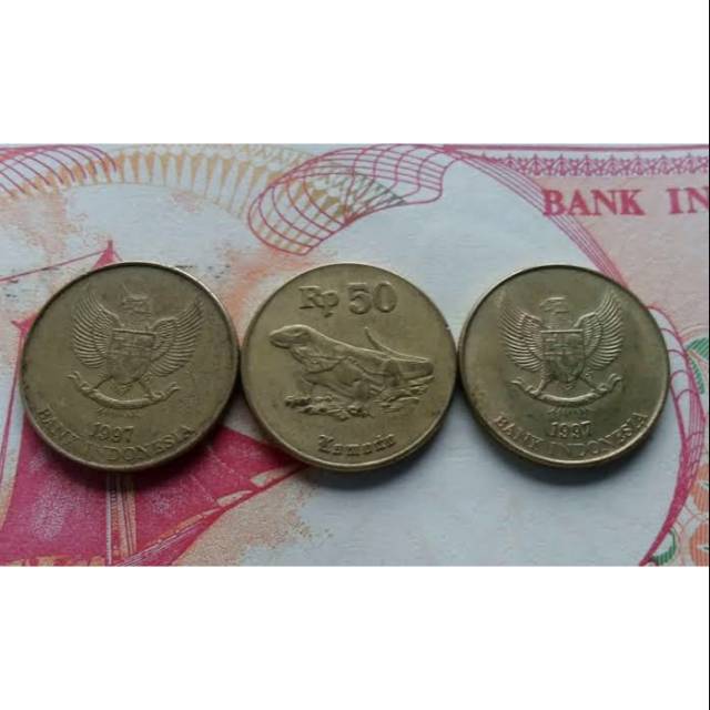 Uang kuno Koin 50 rupiah 1996