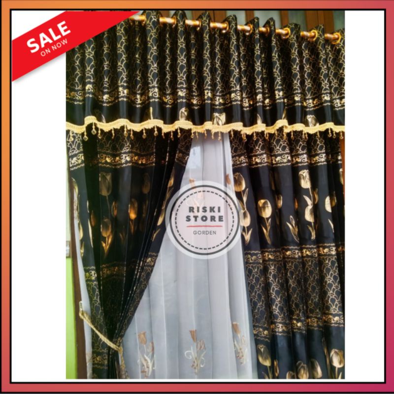 Gorden Blackout Print Gorden set poni Gorden poni pisah