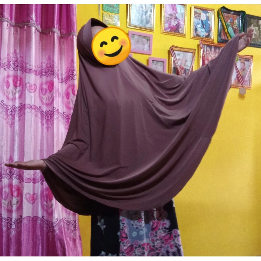 Jilbab instant/HIJAB jumbo umroh //bahan jersy ped antem JERSEY PREMIUM