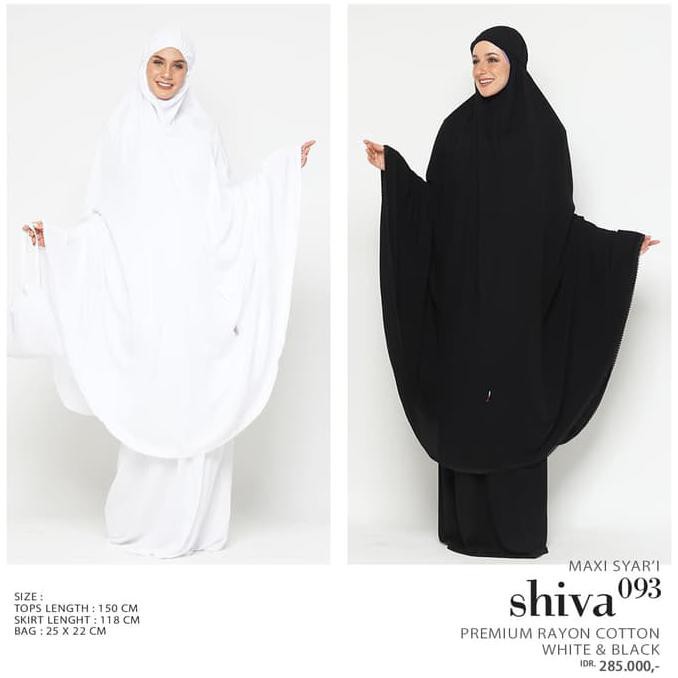 Mukena Tatuis Shiva 093 Syari Maxy - Hitam