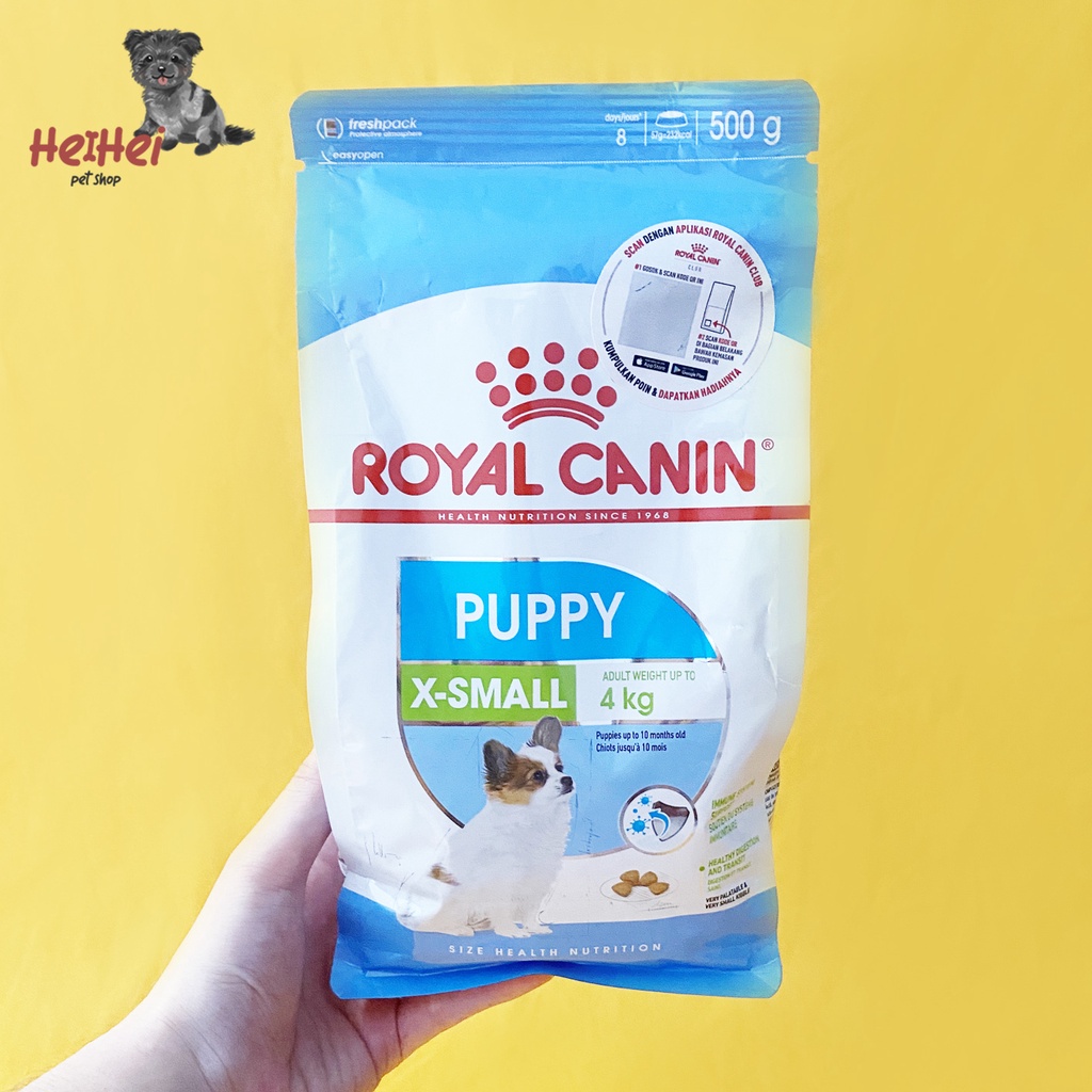 Royal Canin Puppy X-Small Dryfood 500 gr Makanan Anak Anjing Mini Breed - Xsmall Puppy Dryfood