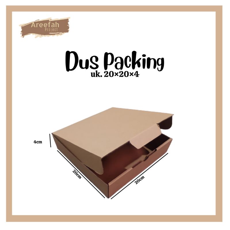 

KARDUS KARTON / KARDUS BOX / KARDUS PACKING DIE CUT UKURAN 20x20x4 cm