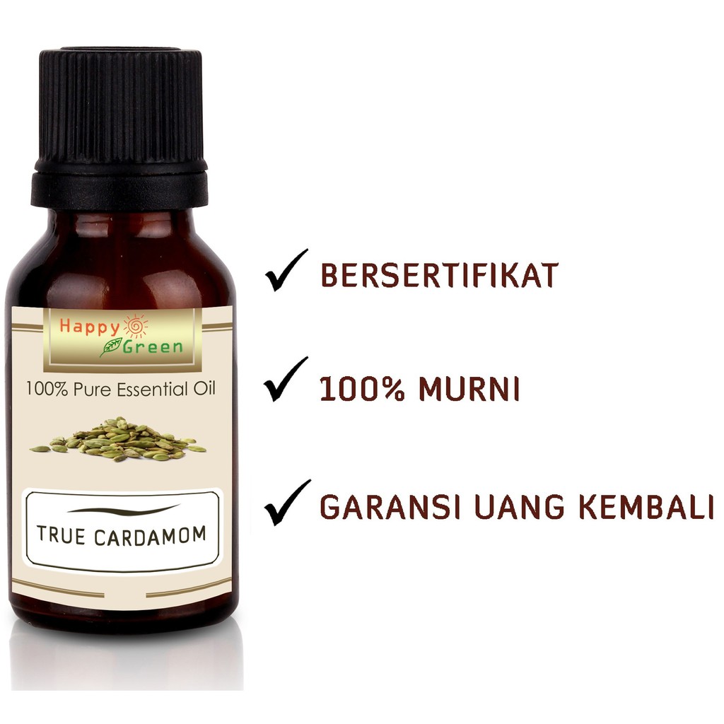 Happy Green True Cardamom Essential Oil  - Minyak Kapulaga Impor Guatemala