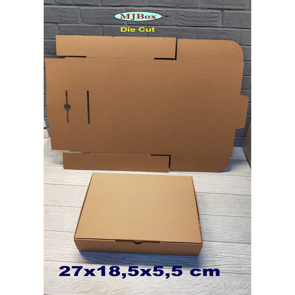 KARDUS UK.27x18,5x5,5 CM.....KARDUS KARTON BOX UKURAN DONUT 6 PCS-2
