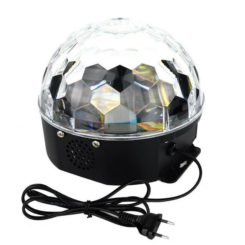 Lampu Disco LED Magic Ball Crystal 20W + Remote Control FREE Flashdisk