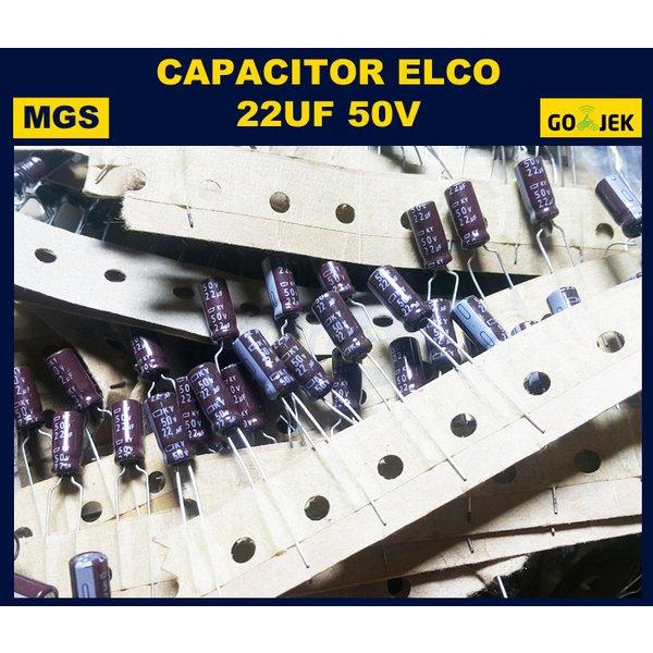 Dijual Elco 22Uf  50V Elco Capacitor 22Uf 50V Murah