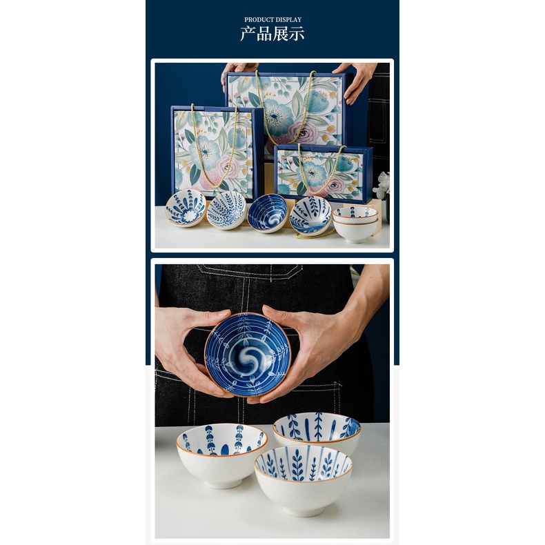 Ceramic Bowl Set / Alat Makan Mangkok Sup Keramik Hampers Set