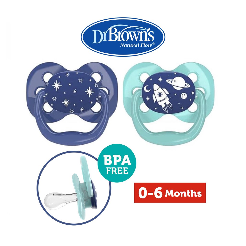 Dr Brown’s Advantage Pacifier 0-6M / 6-18M / Kompeng /Empeng-1