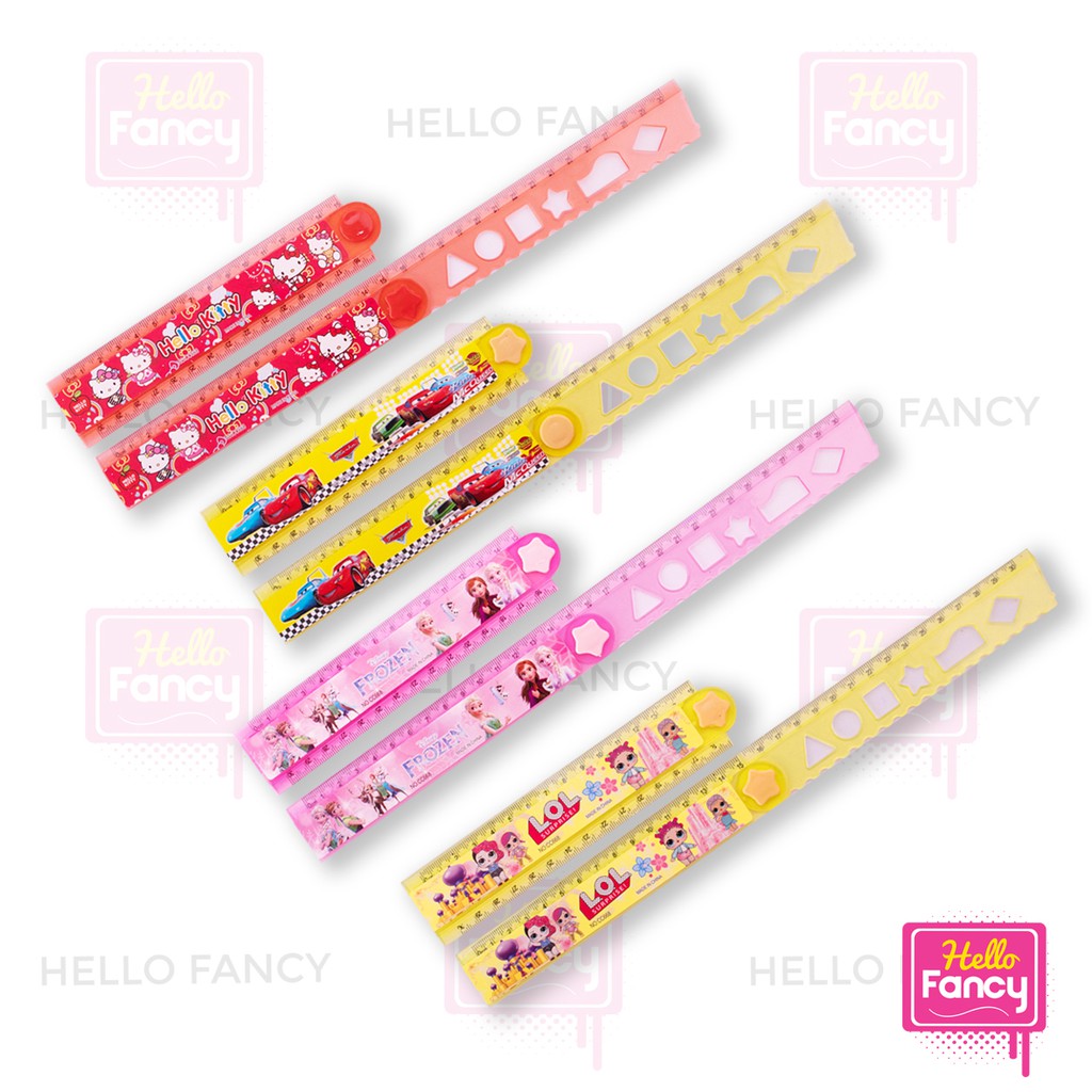 

Penggaris Lipat 30cm Karakter Geometri / Penggaris Anak