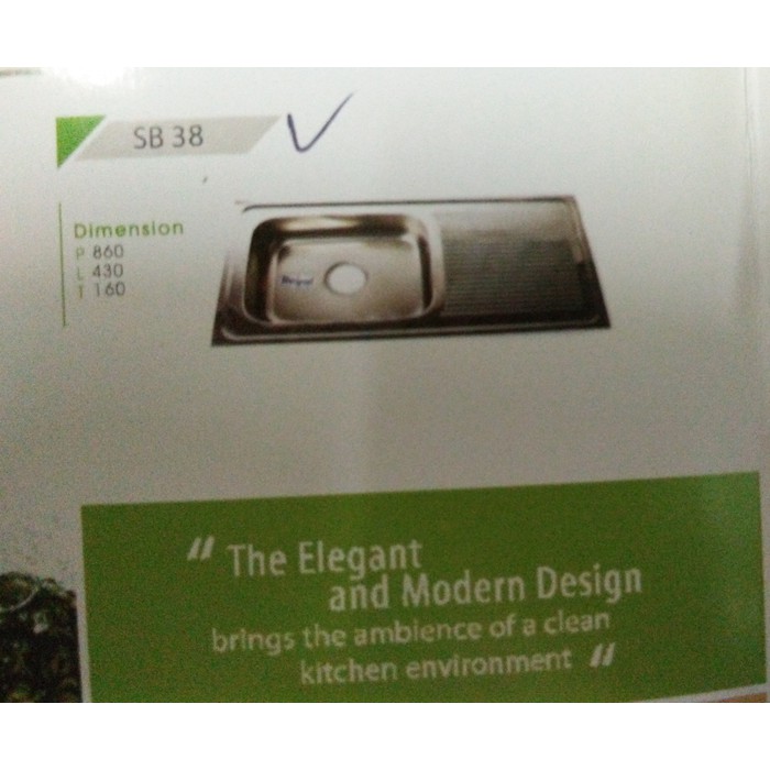 KITCHEN SINK ROYAL / BAK CUCI PIRING 1 LUBANG