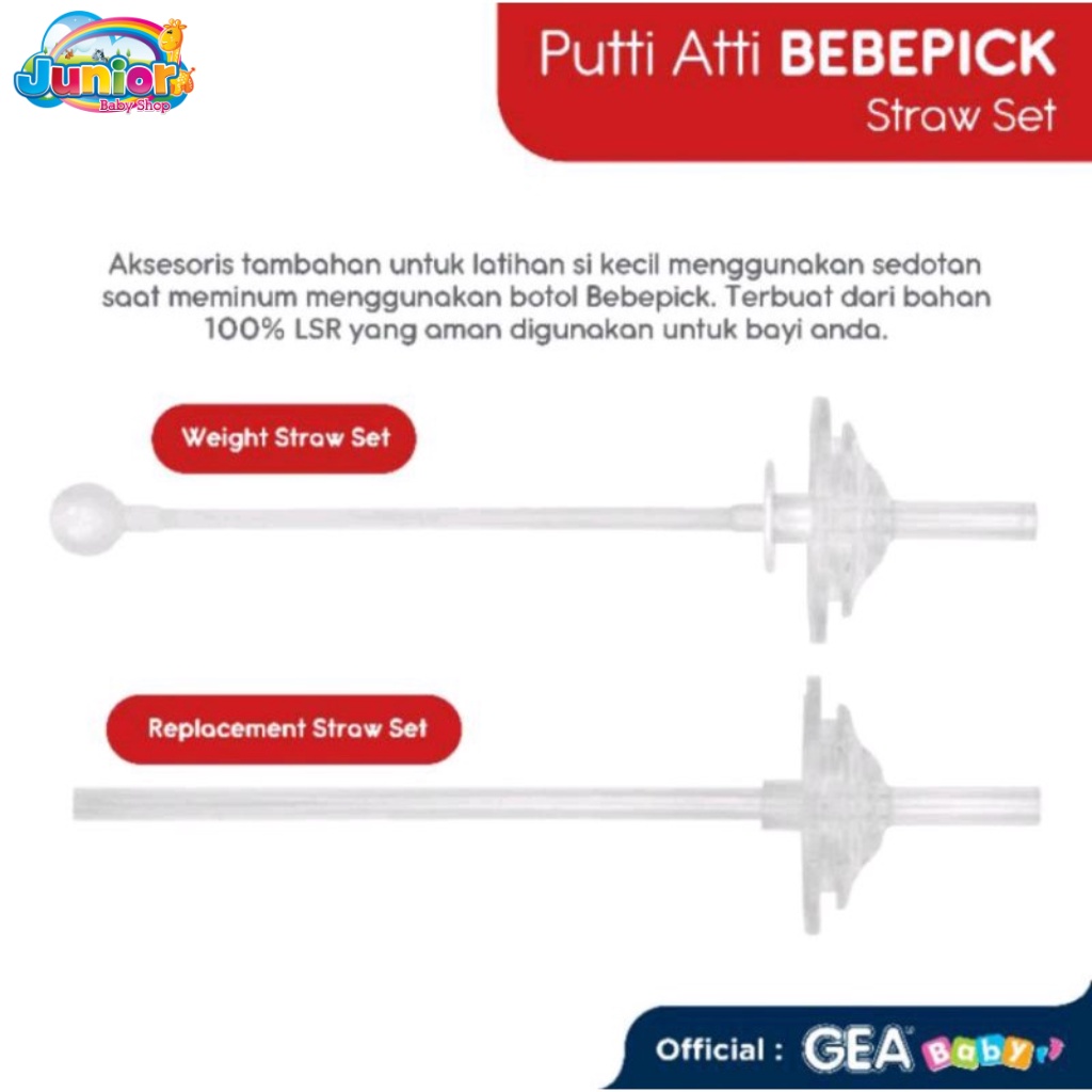 Puttiatti Bebepick Replacement Straw Set