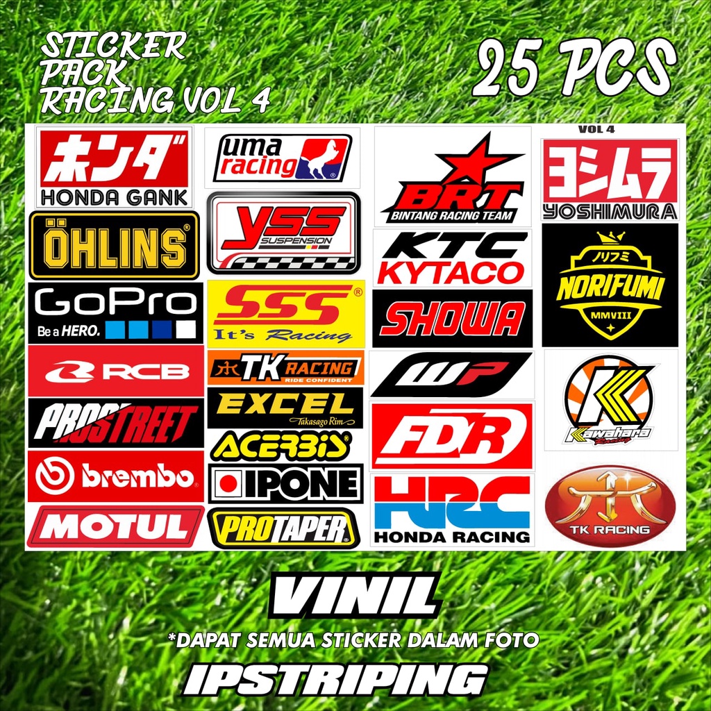 STICKER PACK RACING / RACING / STIKER PACK / STIKER MOTOR / STICKER BALAP CUTTING.KODE.04
