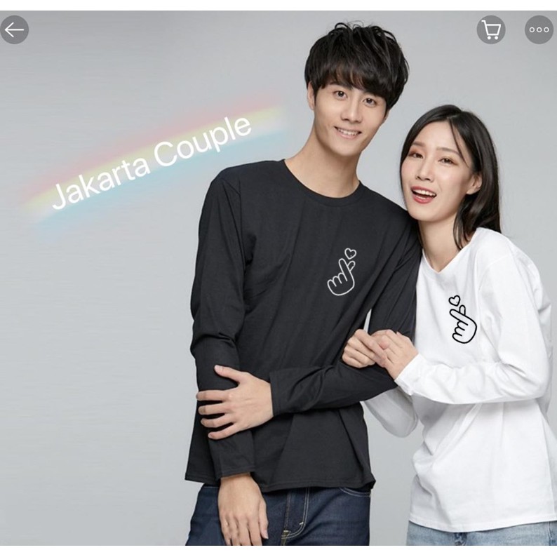 KAOS COUPLE LENGAN PANJANG KOMBINASI NEW SARANGHAE  / BAJU PASANGAN SNOOPY ( LENGAN PANJANG )