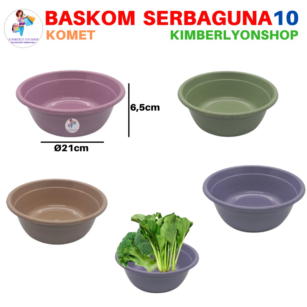 Kimberlyonshop Baskom Plastik 10 Elegent Komet Round Basin