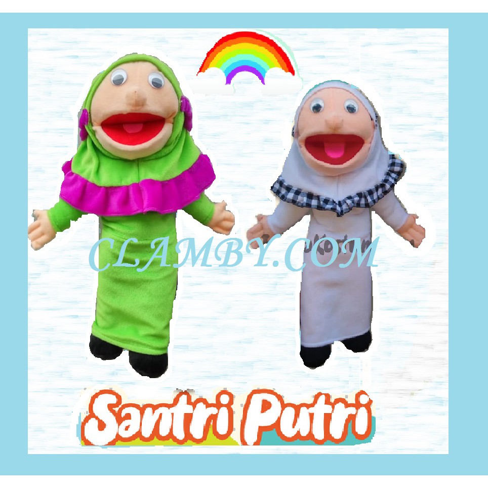 New!!! boneka santri green boneka tangan boneka muppet terlaris