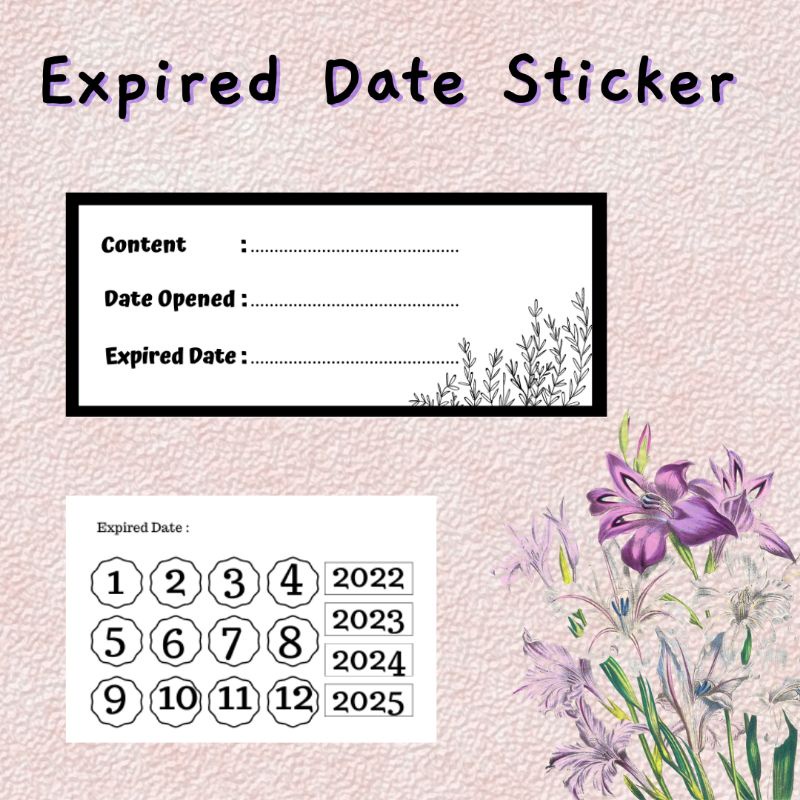 

[ SATUAN ] Stiker kadaluwarsa / sticker exp date / expired date sticker