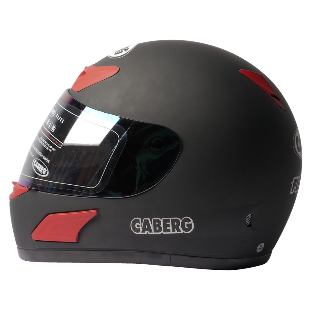 Caberg Helm Fushion Solid Black Doft Full Face