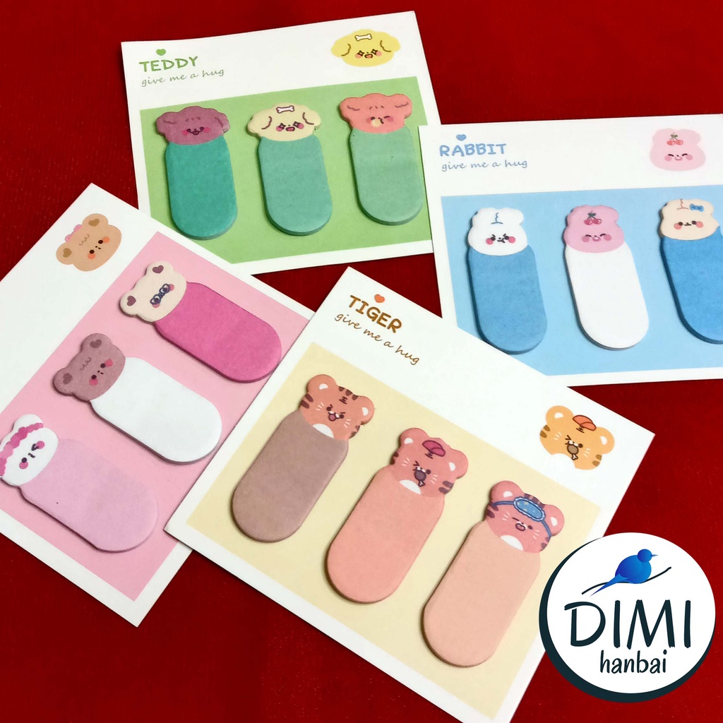 

[DIMI] Cute Memo Stick Animal 3in1 / Sticky Notes Lucu