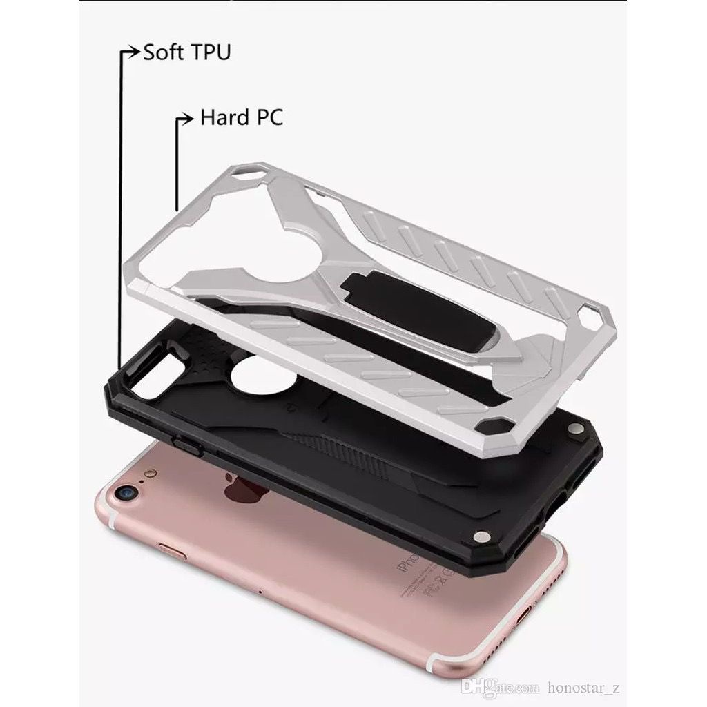 Hardcase Iron Phantom Standing for Oppo Realme C15, Realme C17, Realme C21, Realme X, Realme XT, Reno 4F, Reno 5, Reno 5F