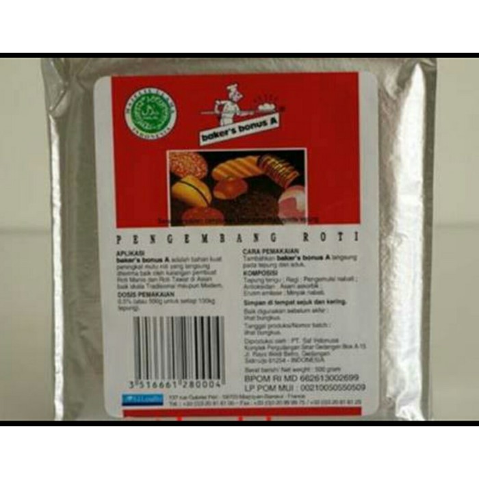 

bread improver baker bonus a / bba / ragi dan improver