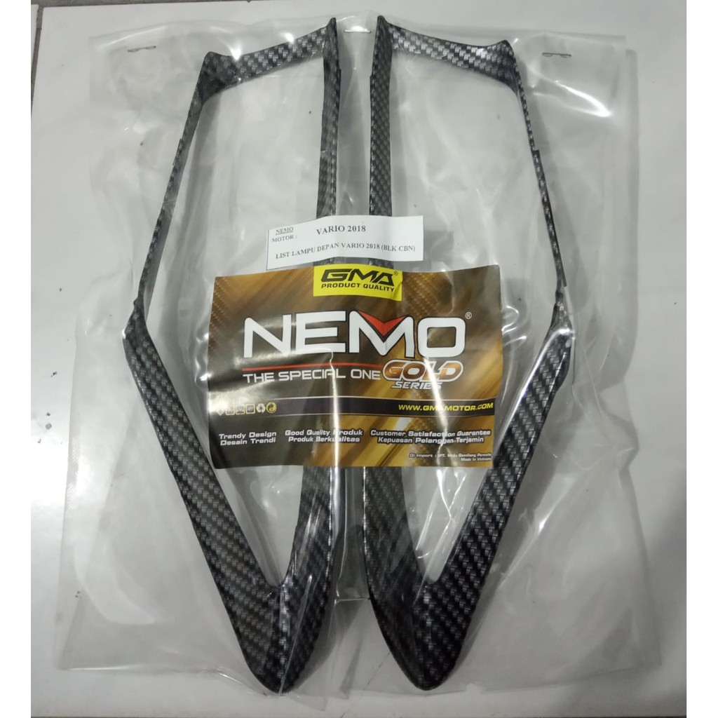 Lis Lampu Depan Vario 150 New Carbon Cover Lampu Depan Vario 150 New Carbon Alis Lampu Depan Vario