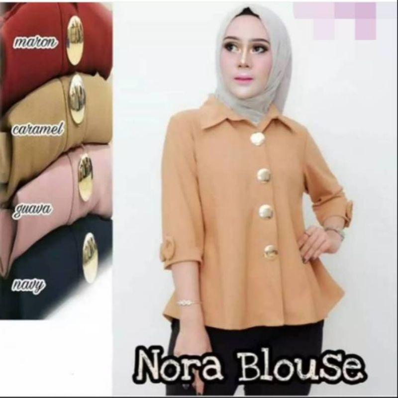 Nora blouse atasan wanita fashion remaja