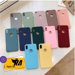 SOFT CASE WARNA CANDY SILICON IPHONE 6 7 8 6+ 7+ 8+ x xr