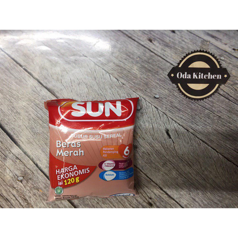 SUN BUBUR EKONOMIS BERAS MERAH PACK 120gr