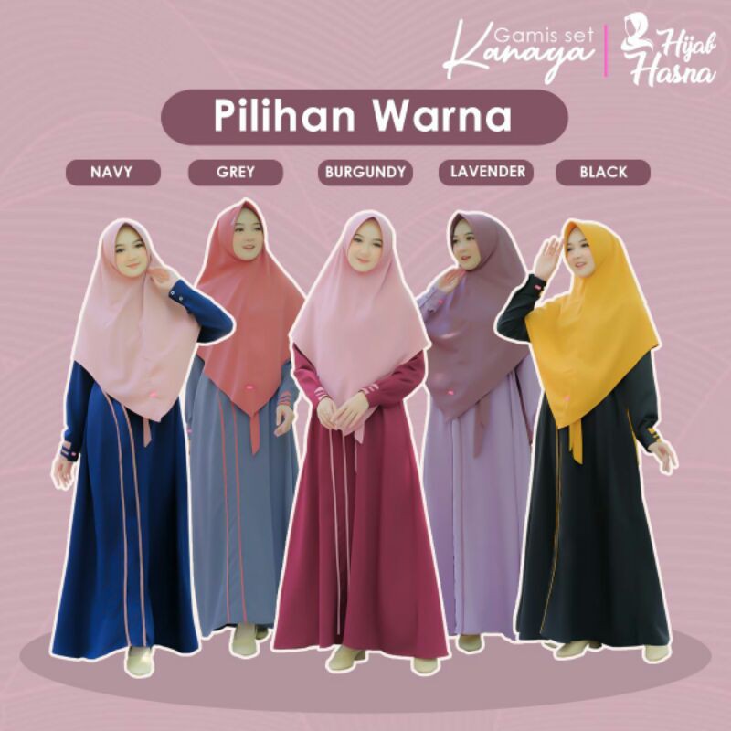 SET KANAYA BY HASNA HIJAB - SET GAMIS SYARI ORIGINAL