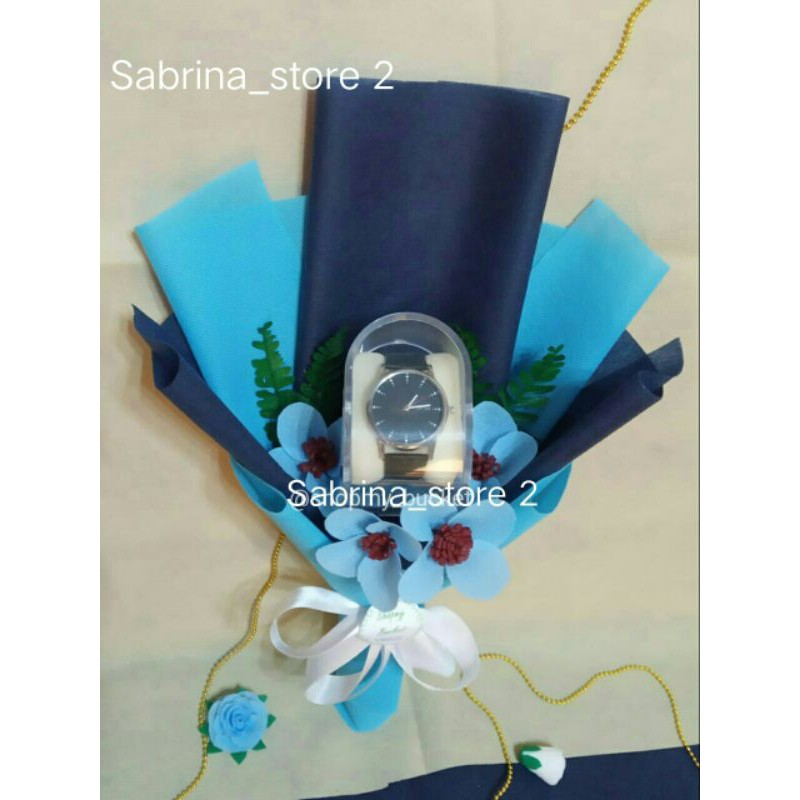 Buket bunga spunbond buket jam tangan