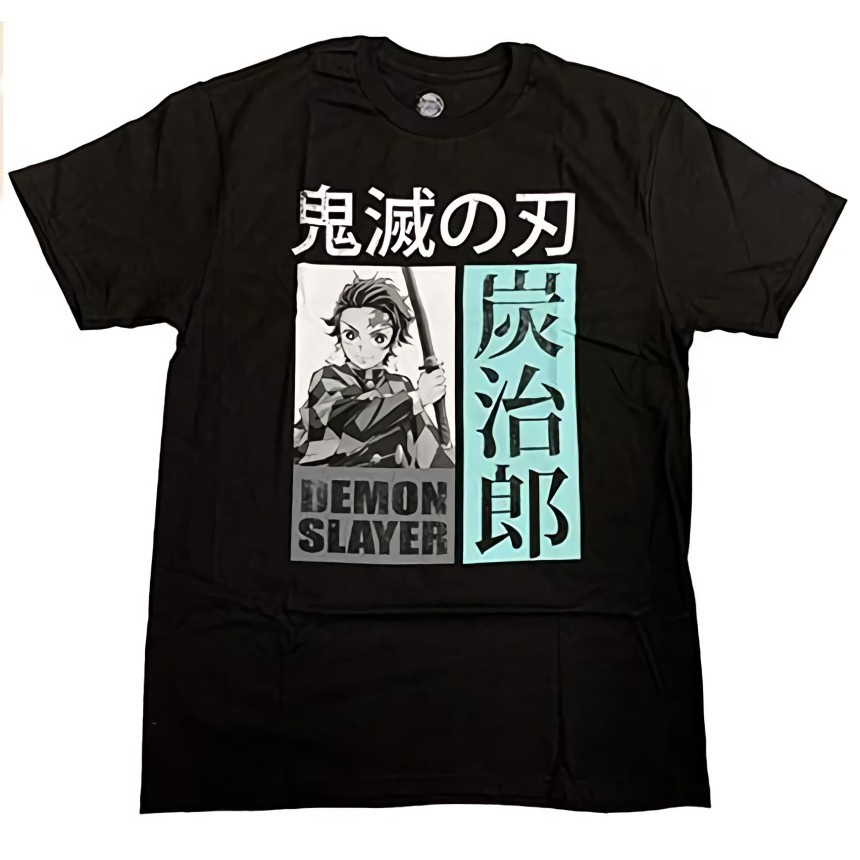 Tshirt Tanjiro Kamado Kanji Anime Manga Kimetsu No Yaiba Demon Slayer