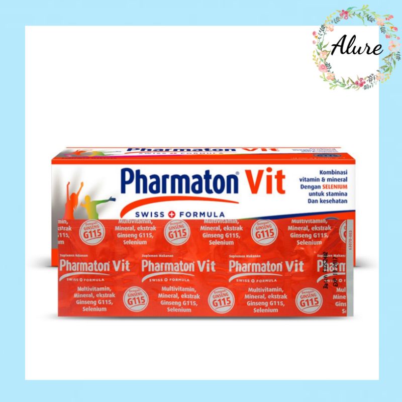 Pharmaton Vit 1 Strip 5 Kapsul - Multivitamin untuk memelihara kesehatan tubuh dengan Mineral Ekstra