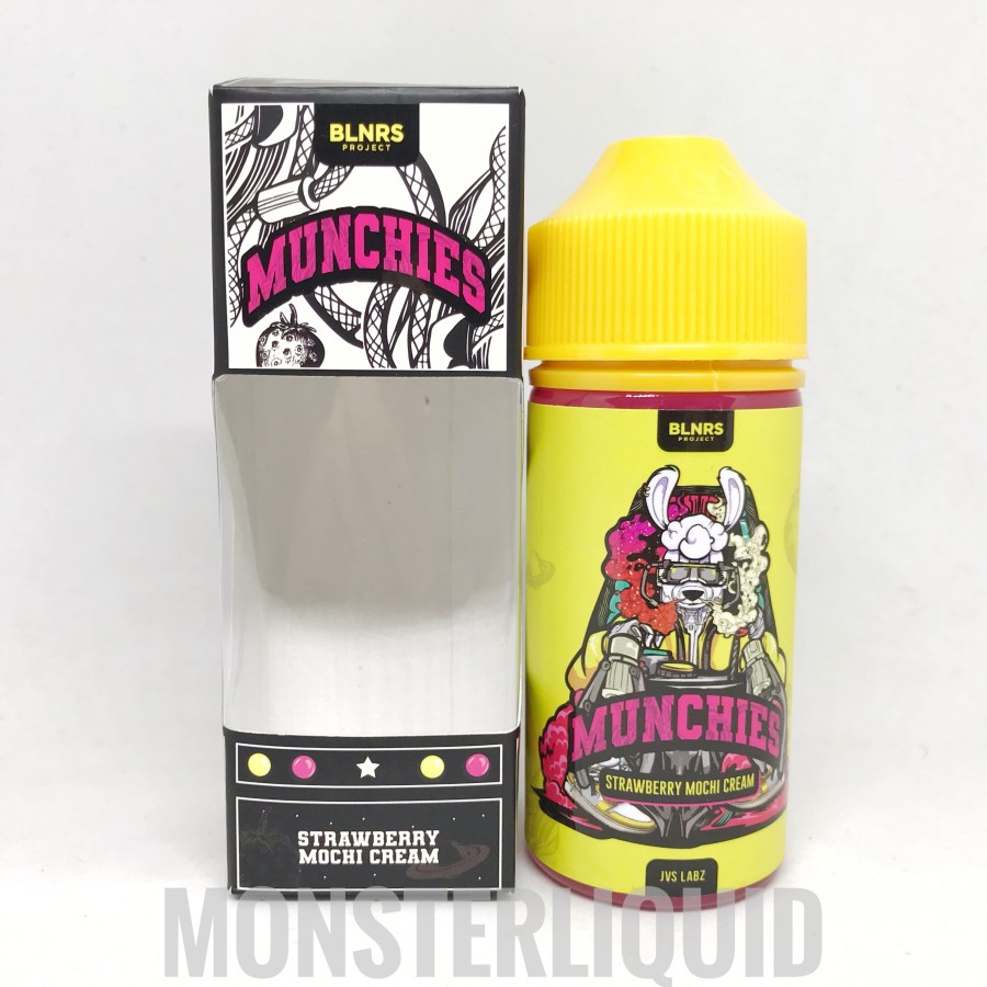Jual MUNCHIES STRAWBERRY MOCHI CREAM BY BLNRS X TNT X JVS 3MG 100ML