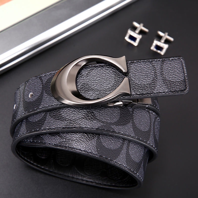 Sabuk Pria Wanita Kulit Sapi Asli Import Korean Fashion Style Casual Ikat Pinggang Pria Wanita Coach Belt BGS-069