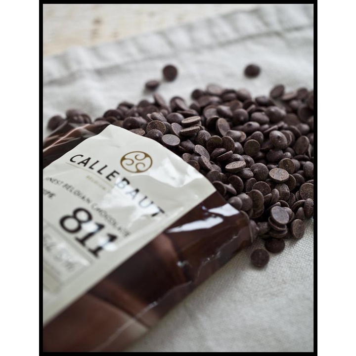 

TERBARUU!! REPACK Callebaut Dark Chocolate Couverture Callets 811 54,5% 500 gram TERLARIS