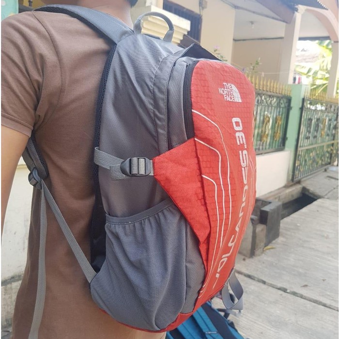 Restock Tas Ransel Volcanoes 30 Liter + Coverbag 30 Liter - Tas Gunung Daypack - Biru Dongker