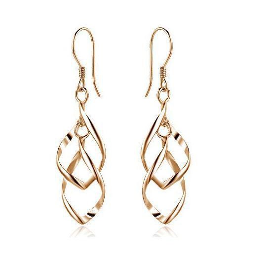 Anting Tusuk E79 DOUBLE LAYER  Korea Fashion Women Titanium Alloy Earring Giwang Wanita