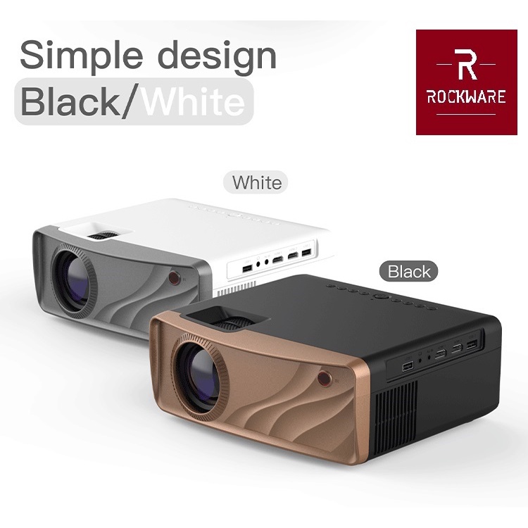 ROCKWARE X816W - Smart Android 9.0 Full HD Projector 230 ANSI Lumens - Proyektor Pintar Android 9.0 1GB/8GB