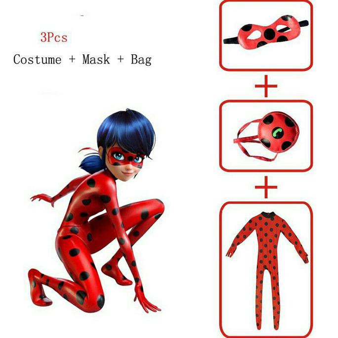 Baju Anak Ladybug Miraculous / Costume Lady bug / Kostum Miraculous