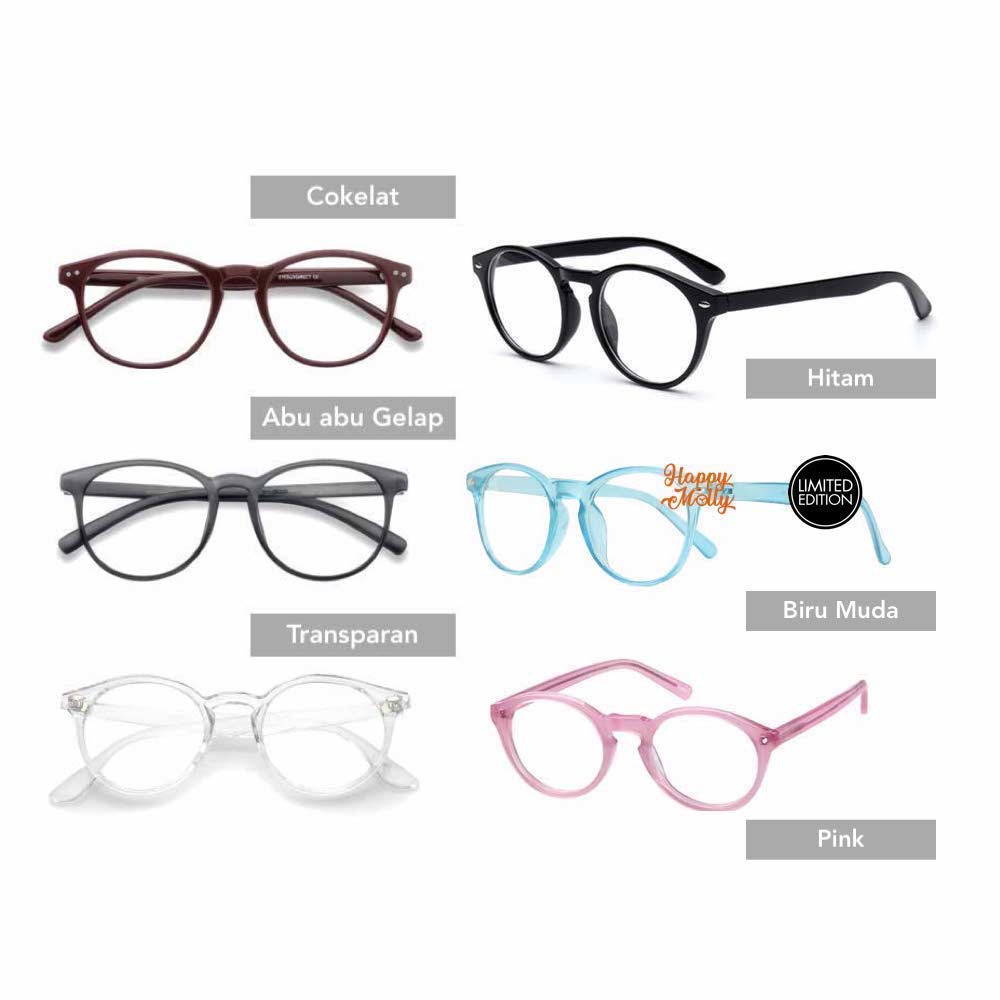 Kacamata [ Pink ] Pria dan Wanita - Design Korea - MLD