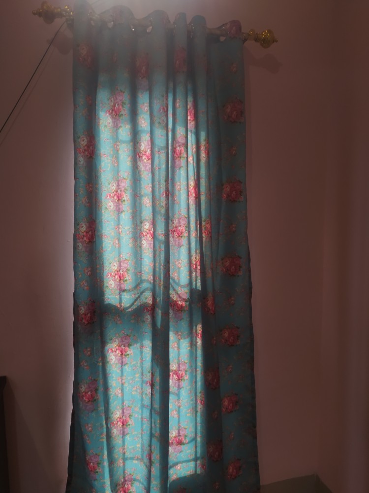 Gordyn Gorden Blackout Shabby Sakura Bolak Balik