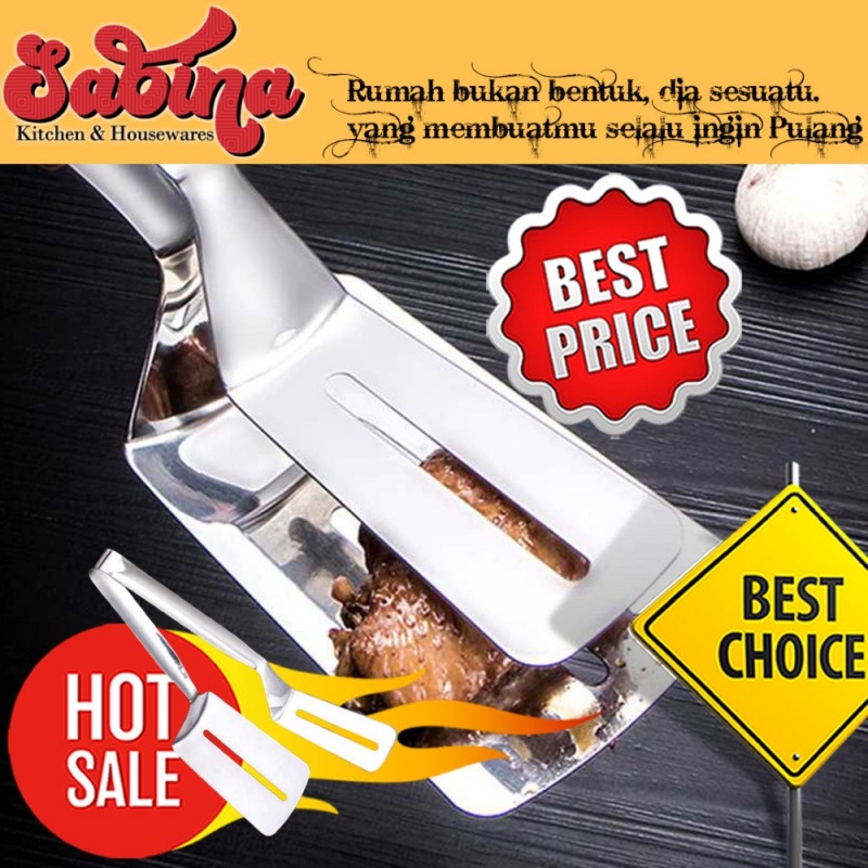 Spatula Jepit Tong Frying Fried Steak Fish Shovel Masak Goreng